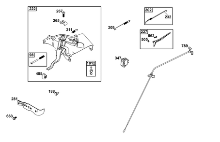 Part Location Diagram of 84006836 Briggs and Stratton Switch, Rocker